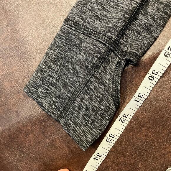 Yogalicious Heather Gray High Waist Leggings Small Hidden Pocket Stretch Stirrup - Picture 13 of 14